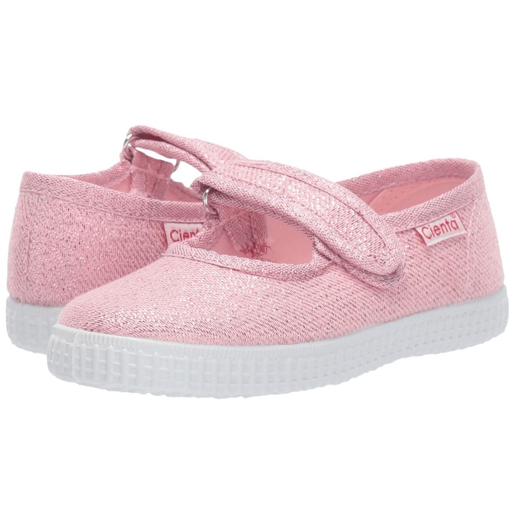 Cienta size 29/ us 9 toddler pink metallic shoes